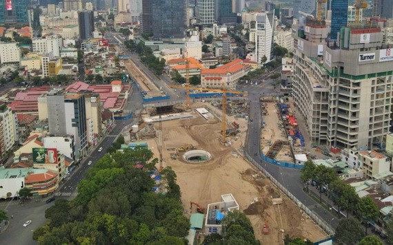 地鐵1號線項目的濱城站上方已於1月份退還場地。（圖：嘉明）