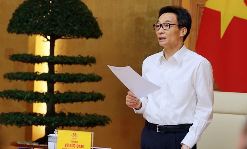 政府副總理武德膽主持會議。（圖：VGP）