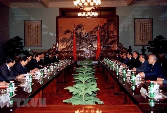 越南領導人與江澤民之兩國互訪 ảnh 1