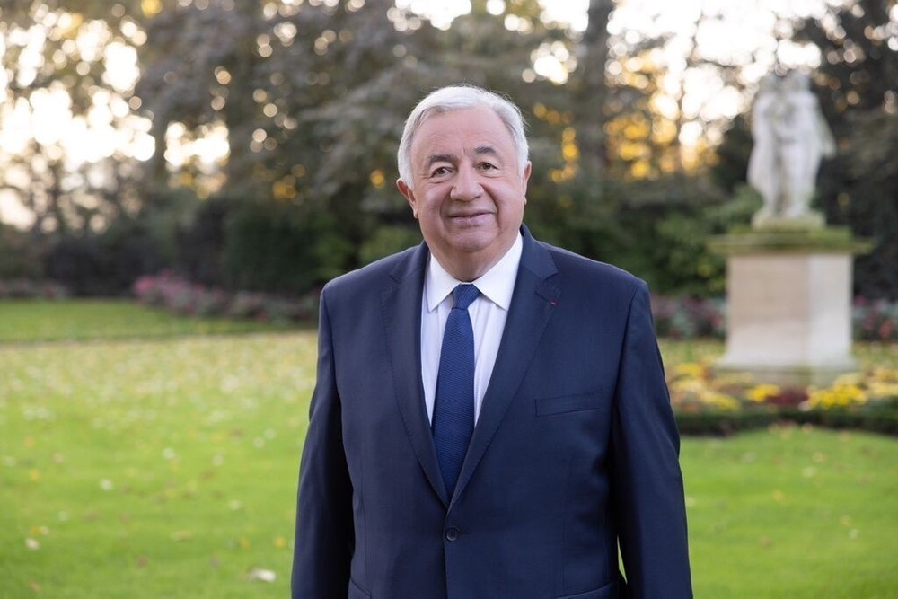 法國參議院議長熱拉爾·拉爾歇。（圖：越通社）