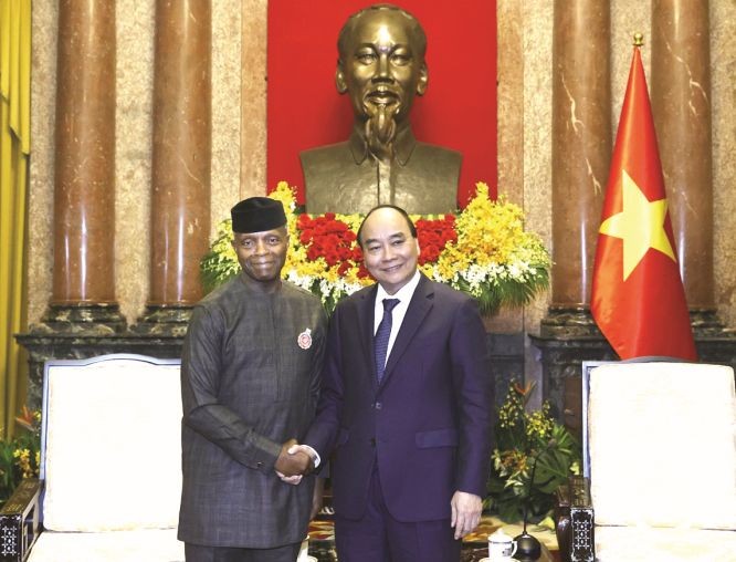 國家主席接見尼日利亞副總統