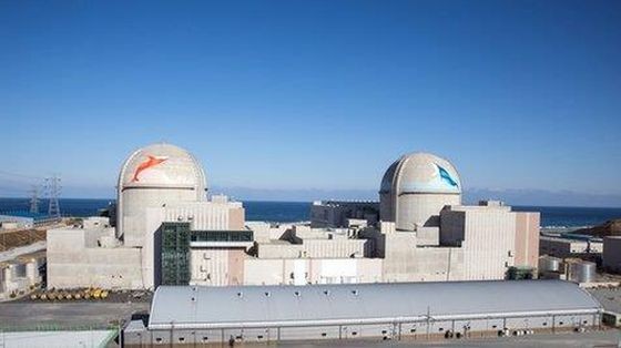 左起依次是新韓蔚1號、2號機組。（圖：互聯網）