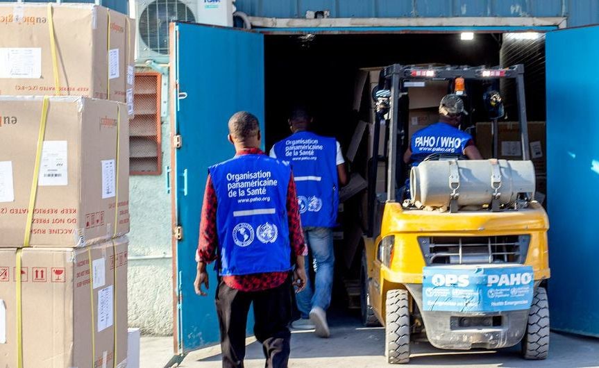 在泛美衛生組織的支持下，海地收到了約117萬劑口服霍亂疫苗。（圖：WHO）