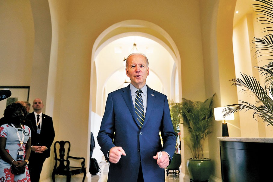 拜登本人仍在權衡是否最終決定競選第二任期。（圖：AP）