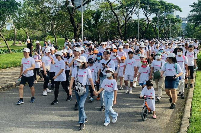 民眾參加逾２公里路程的徒步。（圖：TTO）