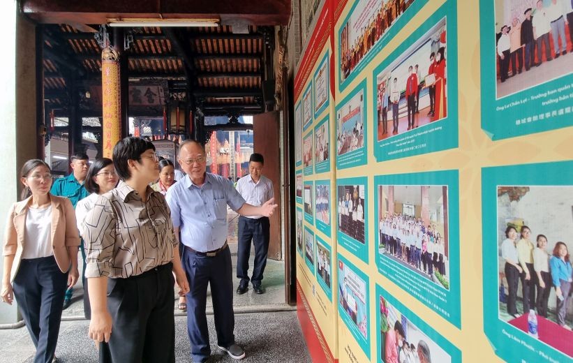 第五郡人委会主席张明娇拜访穗城会馆。