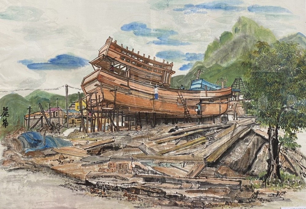 头顿造船厂 何丽华 画