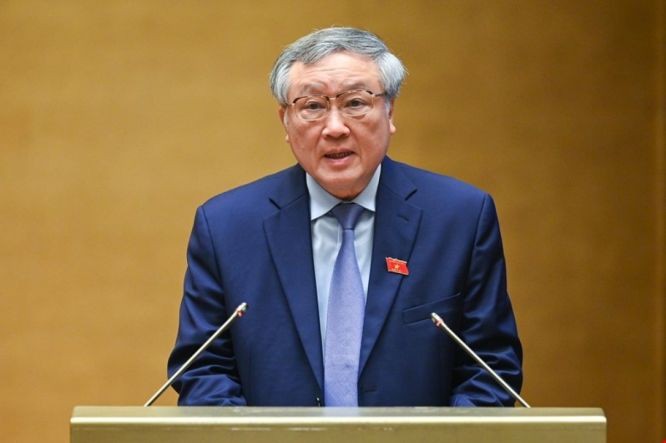 最高人民法院院院长阮和平。（图：VOV）