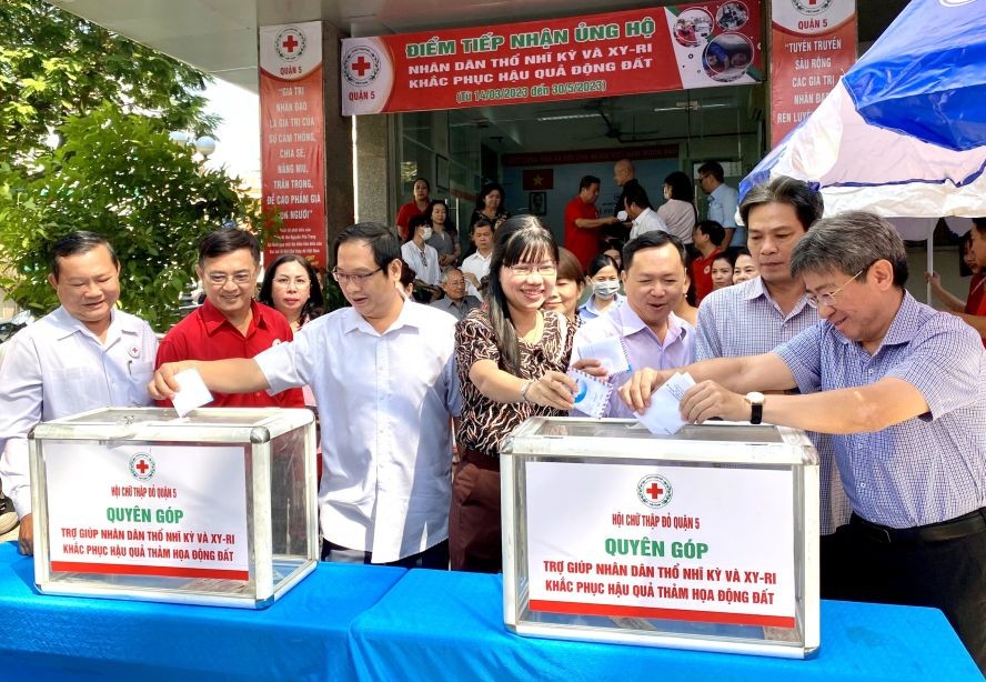 各坊红十字会认捐款项。