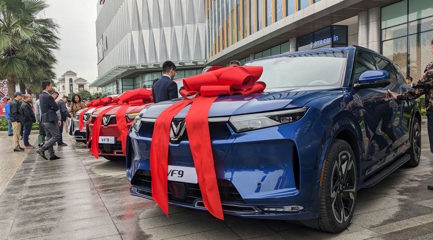 VinFast VF 9型电动汽车。（图：皇阮）