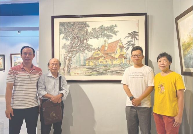 人民艺人张路《 山城探幽》画作。