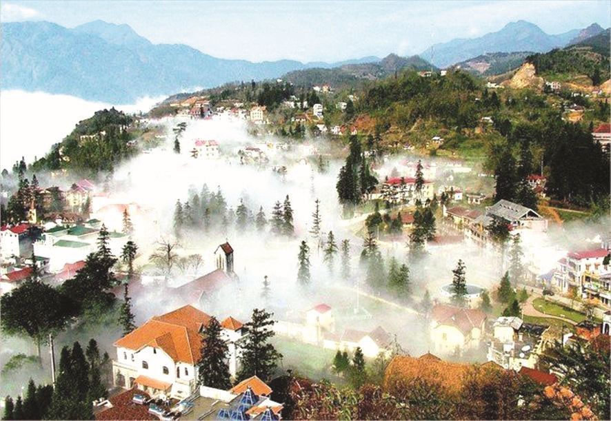 沙巴小镇的迷人景色。（图：互联网）