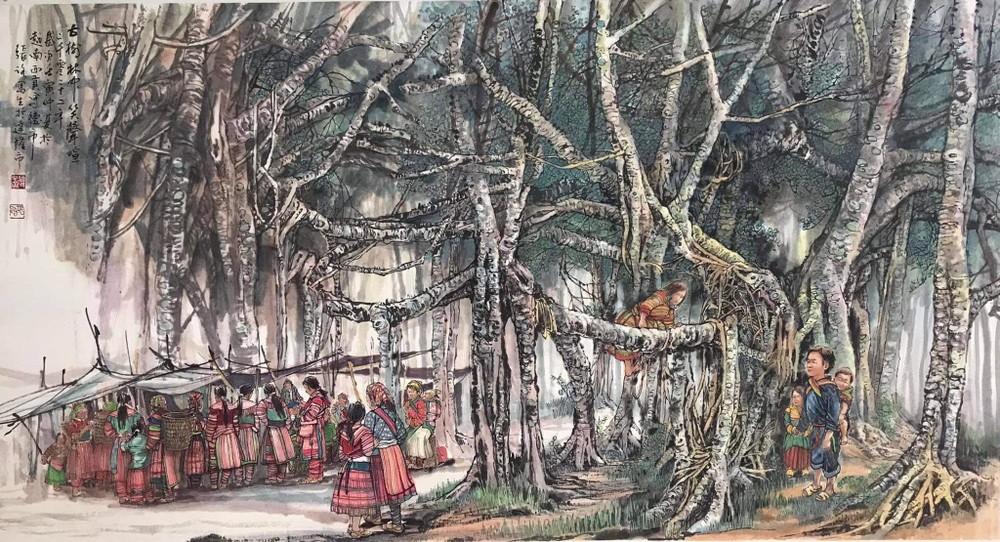 “学习胡志明思想、道德、作风”艺术展