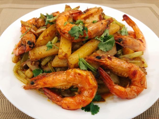 香辣干锅虾做法