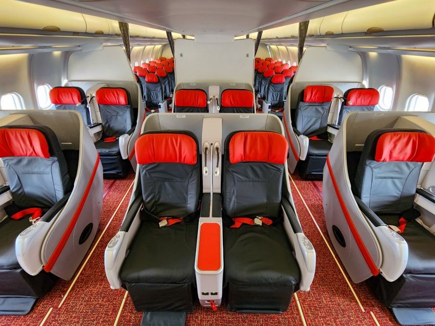 越捷航空运营的高级 SkyBoss Business 舱位
