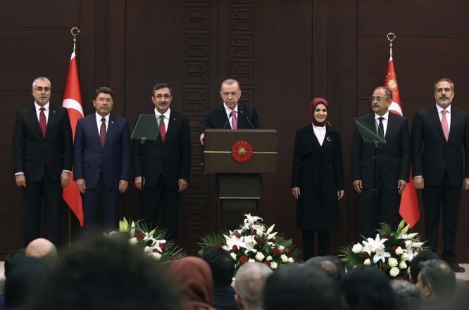 埃尔多安宣布内阁名单。（图：AP）