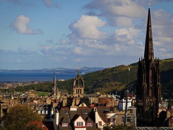 英国爱丁堡古城。