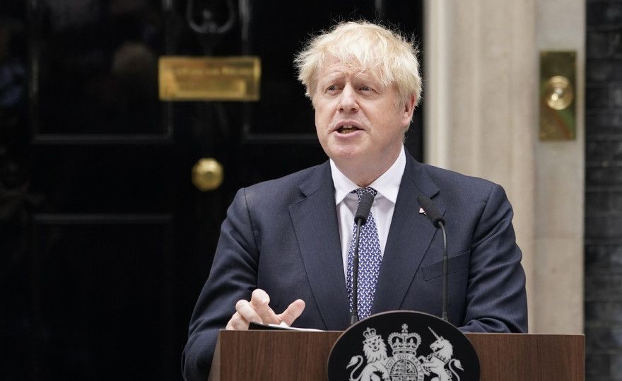 英国前首相约翰逊。（图：互联网）