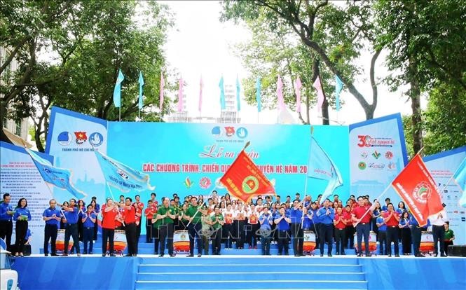 2023年各暑期志愿行动、运动启动仪式。（图：越勇）