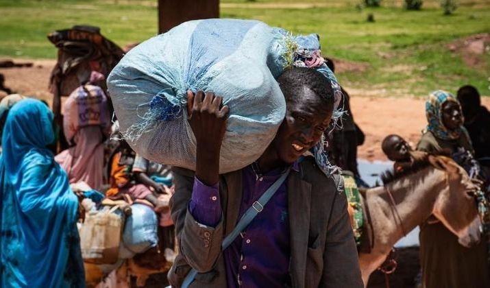 逃离苏丹持续战斗的人们抵达了乍得。（图：联合国）