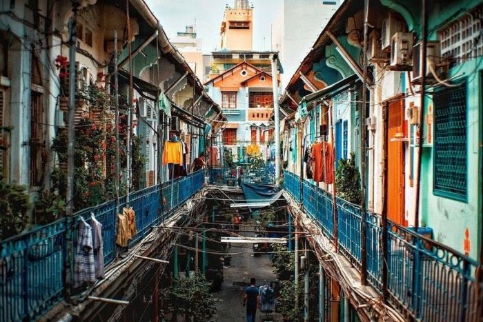 豪仕坊古老的建筑。