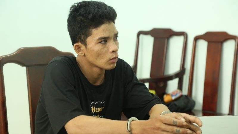 被抓获的杀人嫌犯阮成通。（图：警方提供）