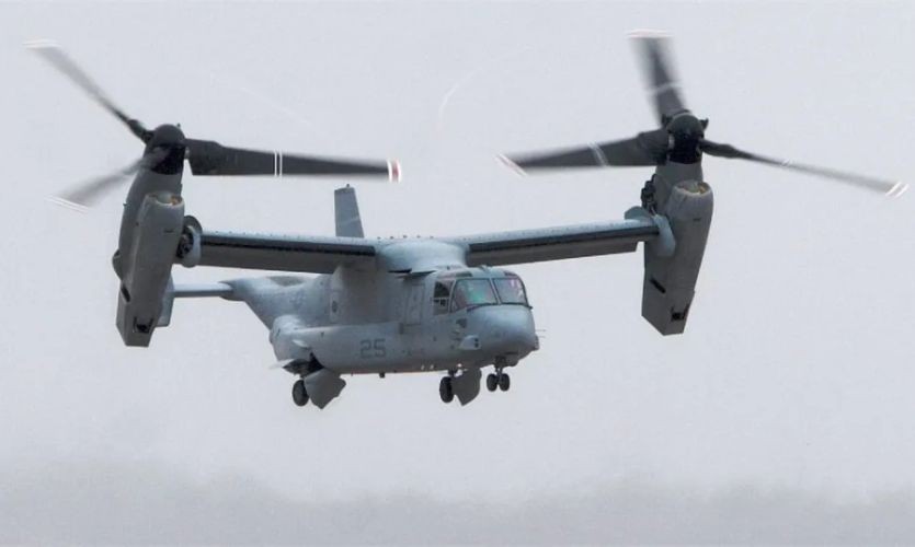 美国V-22“鱼鹰”军用飞机。（图：互联网）