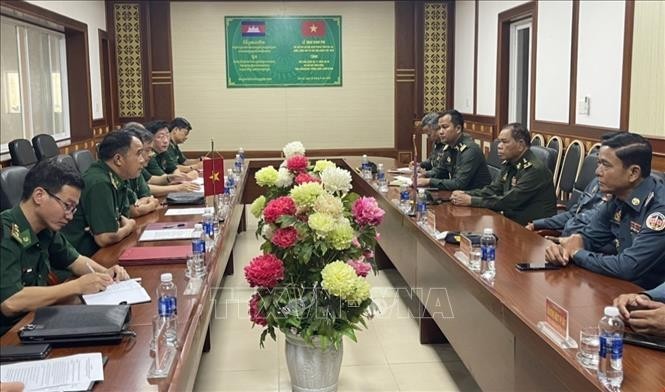 会谈现场。（图：越通社）