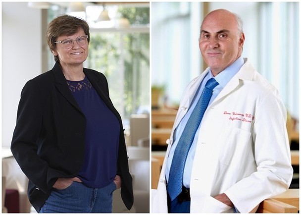 卡里科（左图）和魏斯曼对研发新冠疫苗相关技术有贡献。（图：互联网）