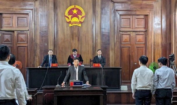 庭审现场一隅。（图：PV）