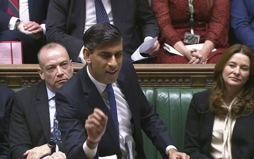 苏纳克提出的卢旺达法案在英国下议院三读通过。（图：Getty Images）