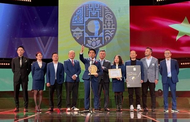 2023年越南高尔夫球协会高尔夫球赛颁奖仪式。（图：互联网）