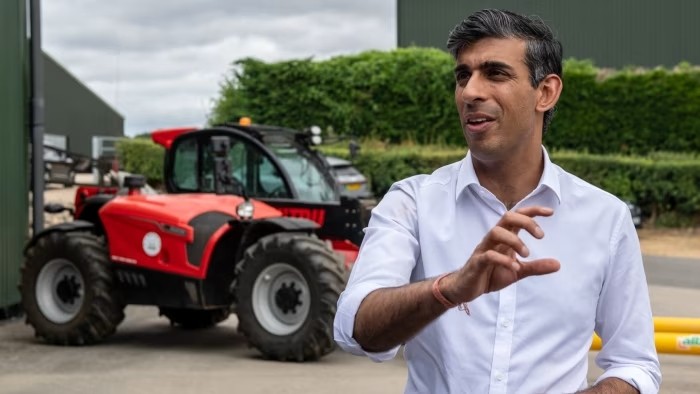 英国脱欧后农业部门受到冲击，首相苏纳克宣布向农民提供4亿2700万英镑的补贴。（图：PA）