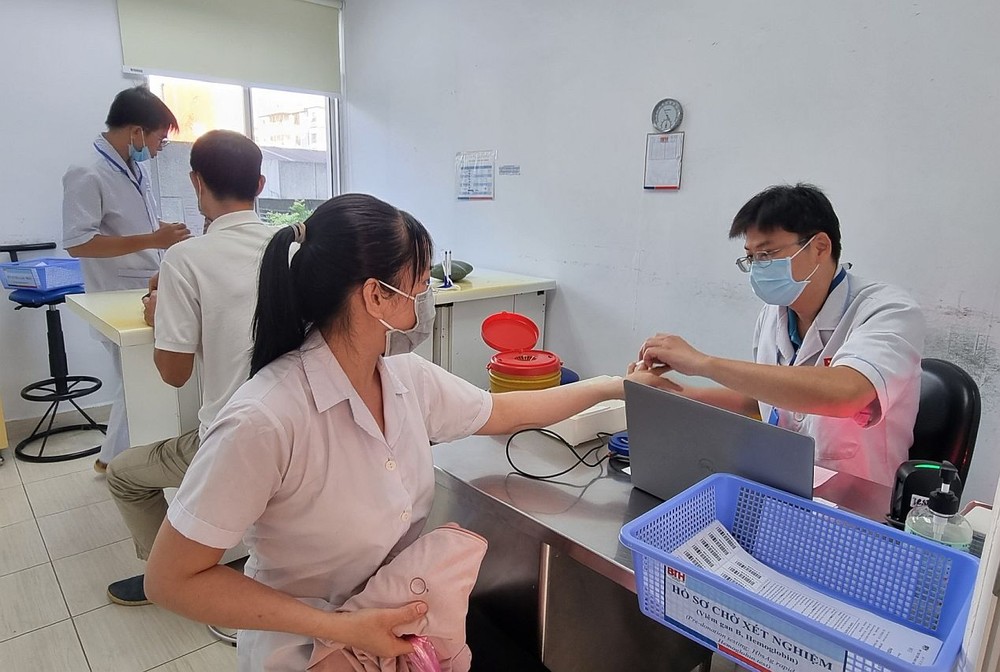 劳工响应捐血活动