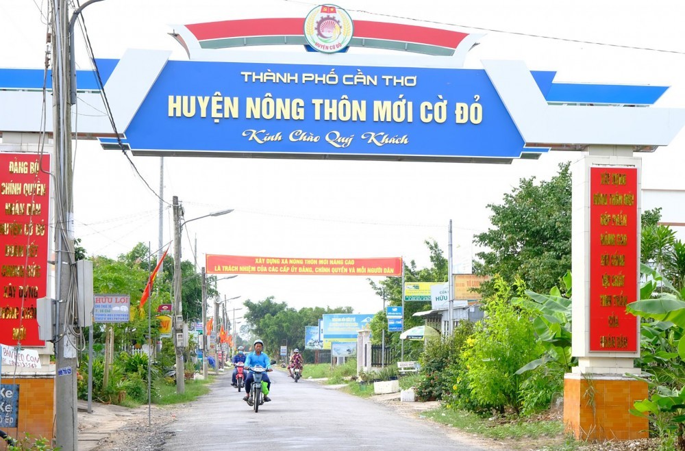 达新农村标准的芹苴市红旗县一景。（图：互联网）