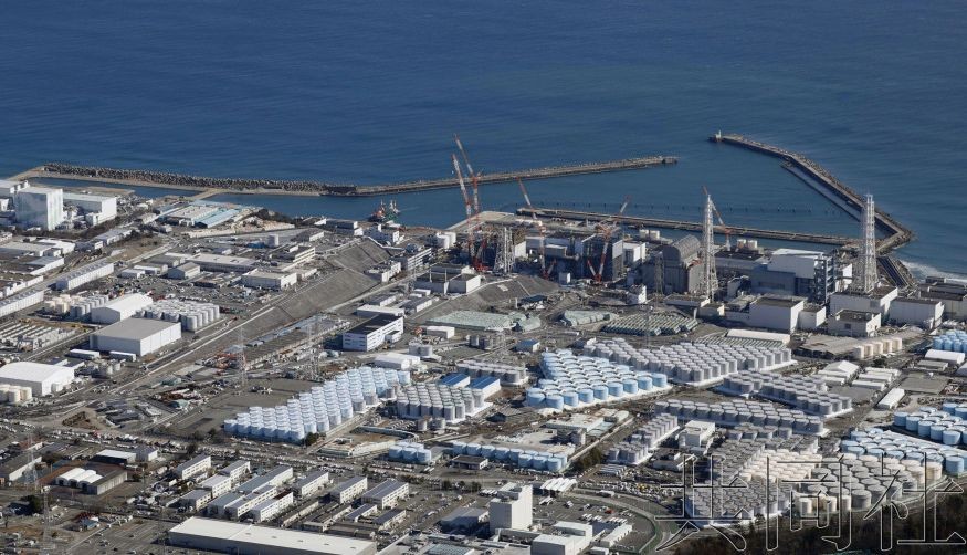 图为东京电力福岛第一核电站。（图：共同社）