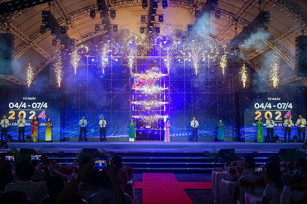 第20次市旅遊盛会开幕式现场一隅。（图：鸿丰）