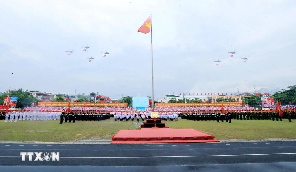 奠边府大捷70周年纪念阅兵游行