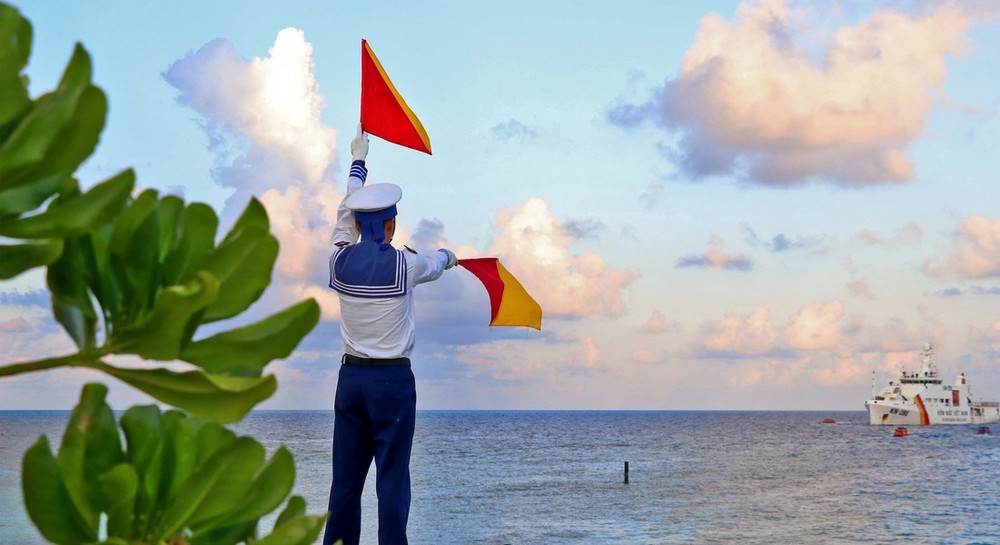 长沙战士昼夜捍卫祖国神圣海洋海岛。（图：越通社）