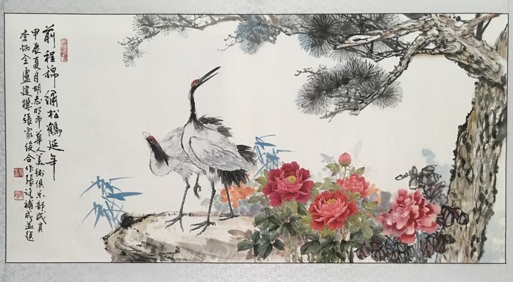 华人美术俱乐部送画作行善