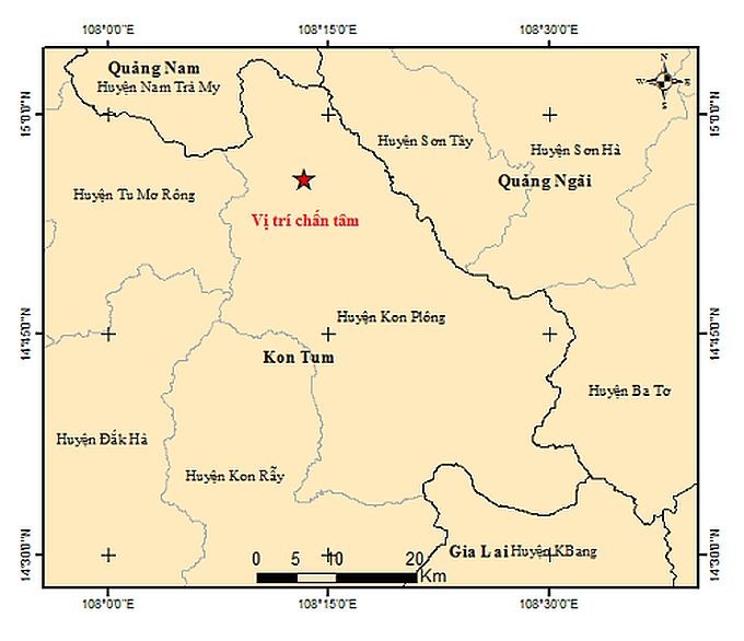 图中星号表示震中位置。（图：地球物理院）