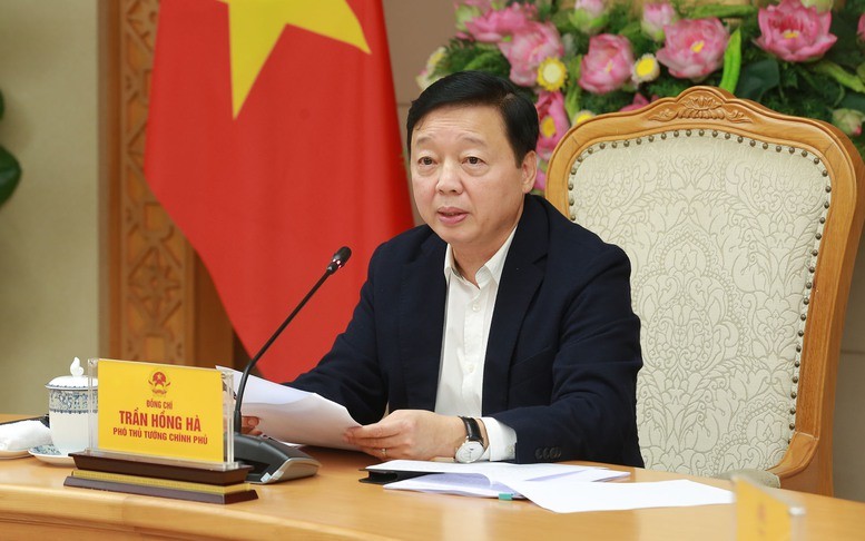 政府副总理陈红河主持会议。（图：VGP）