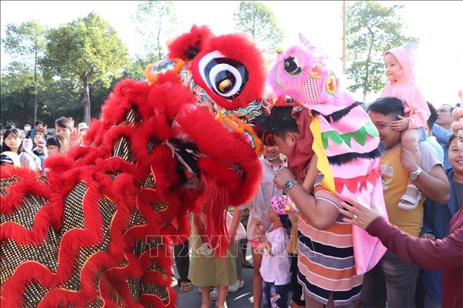 平阳迎春龙狮联欢被列入越南纪录