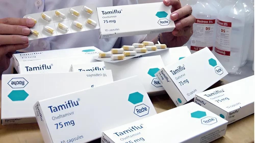 图为常用流感抗病毒药物之一的达菲（Tamiflu）。（示意图：互联网）