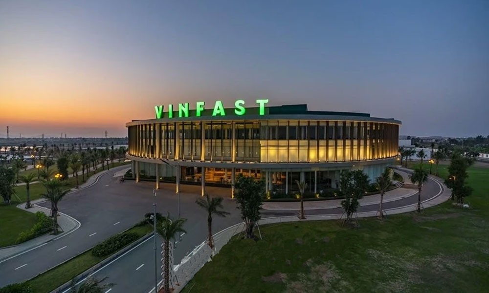图为海防市 VinFast 汽车制造厂的行政大楼。（图：互联网）