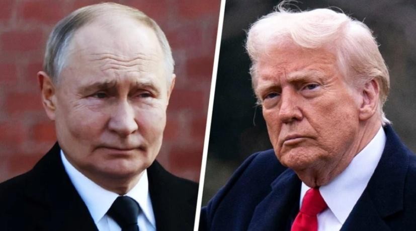 俄罗斯总统普京（左）与美国总统特朗普（右）。（图：互联网）