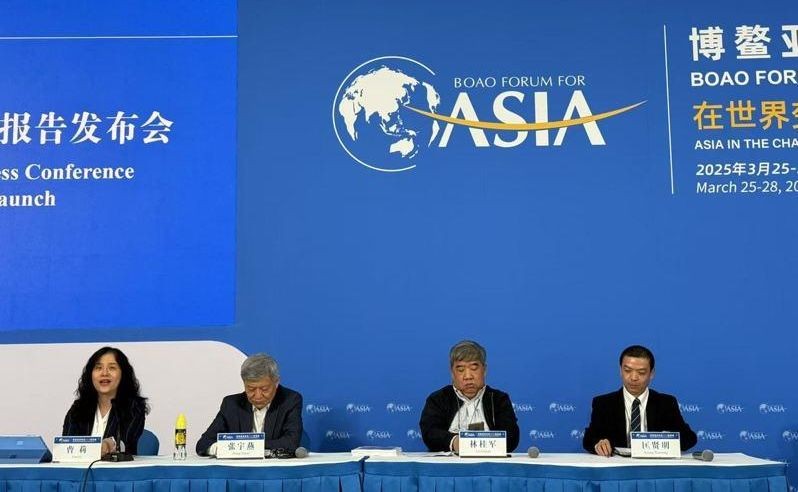 博鼇亚洲论坛25日发布《博鼇亚洲论坛亚洲经济前景及一体化进程2025年度报告》，会中聚集报告著作专家针对亚洲经济前景、亚洲一体化发展与RCEP发展状况进行介绍。（图：互联网）
