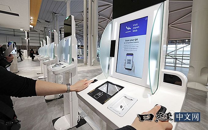 3月15日，日本关西国际机场设置的办理入境手续的新终端。（图：Nikkei）