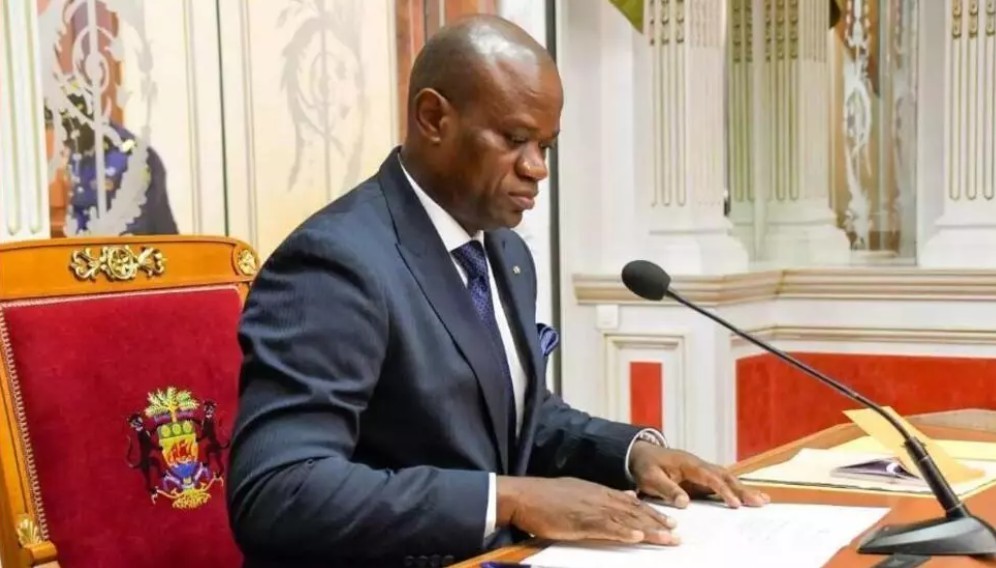 加蓬过渡总统布里斯·奥利吉·恩圭马。（图：互联网）