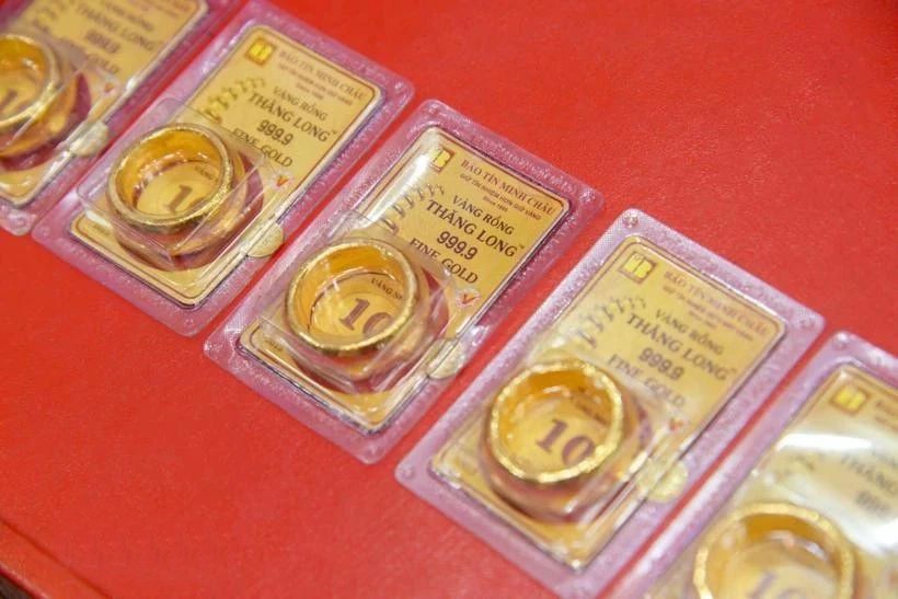 国内金价突破1.02亿越南盾/两。（示意图：越通社）
